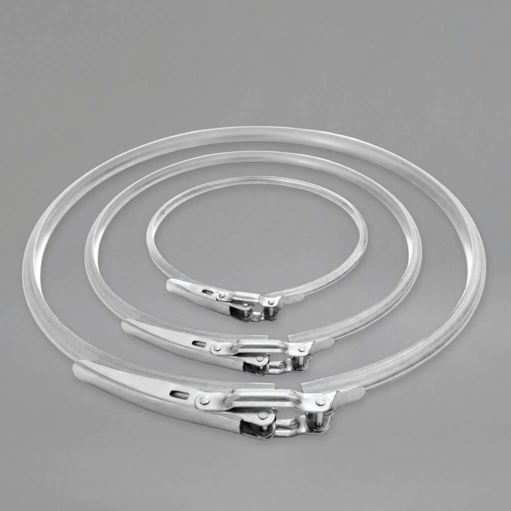Metal lever locking ring closure for drums — Nova Plus