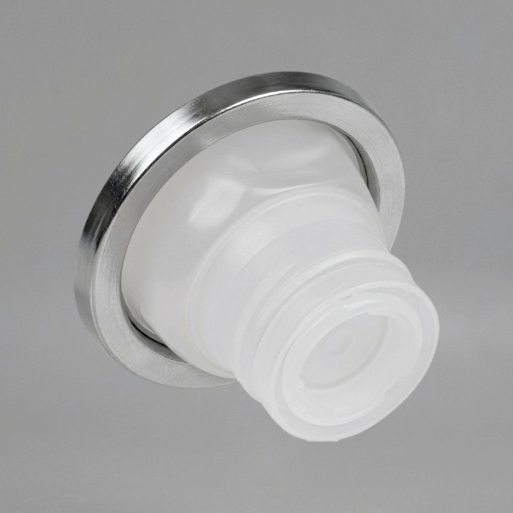 60 mm 60C crimp-on spout closure for metal tins — view 2 — Nova Plus