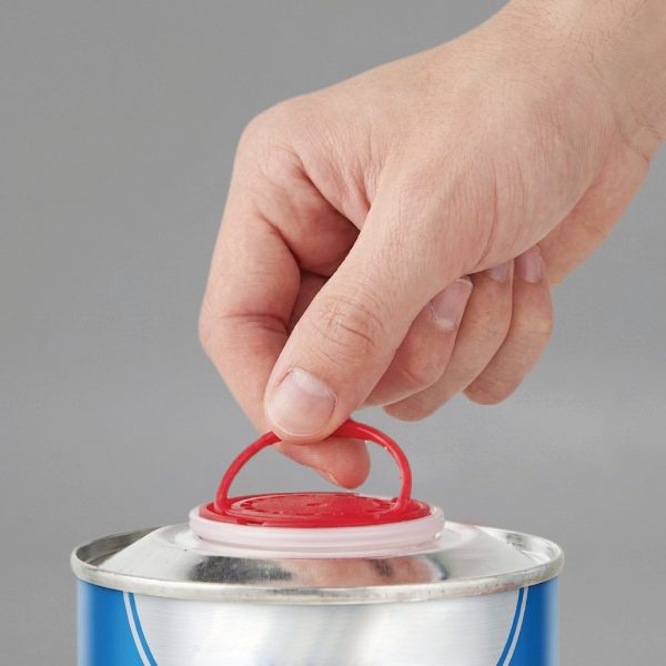 42 mm tin cap with pull-ring spout closure — Nova Plus