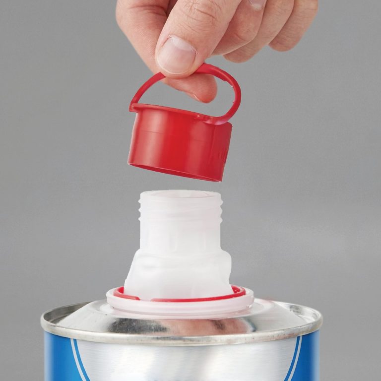42 mm tin cap with pull-ring spout closure — view 2 — Nova Plus